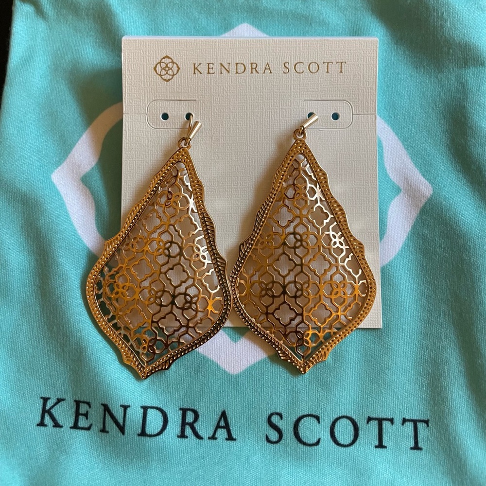 Kendra Scott Addie Rose Gold Drop Earrings